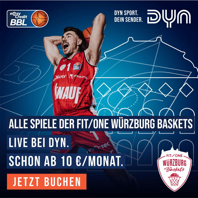 FIT/One Würzburg Baskets live und auf Abruf bei Dyn